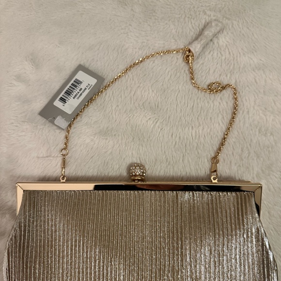 Nina Champagne rhinestone Clutch Bag - Picture 5 of 6